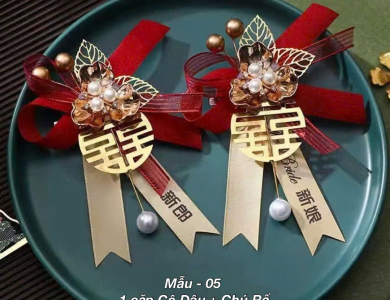Hoa Cài Áo Cô Dâu Chú Rể Ngày Cưới - Phong Cách Sang Trọng