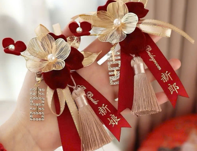Hoa Cài Áo Cô Dâu Chú Rể Ngày Cưới - Phong Cách Sang Trọng