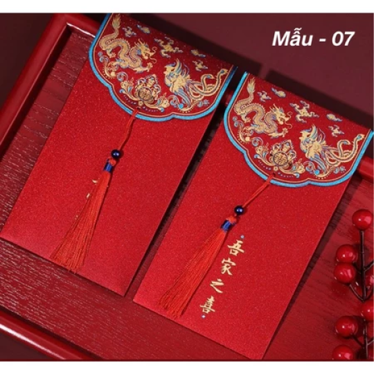 Lixi Cưới, Lixi Bê Tráp, Lixi Song Hỷ - Phong Cách Sang Trọng, Dùng Cho Ngày Nạp Tài, Ngày Cưới