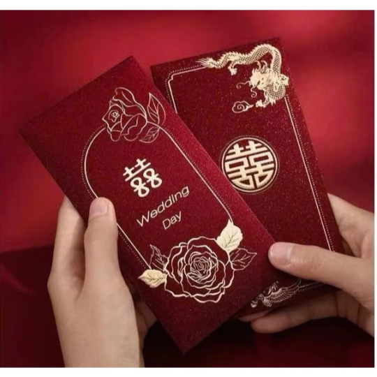 Lixi Cưới, Lixi Bê Tráp, Lixi Song Hỷ - Phong Cách Sang Trọng, Dùng Cho Ngày Nạp Tài, Ngày Cưới