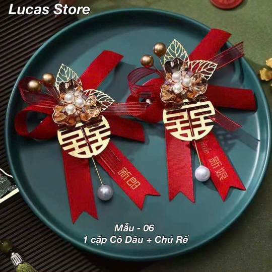 Hoa Cài Áo Cô Dâu Chú Rể Ngày Cưới - Phong Cách Sang Trọng