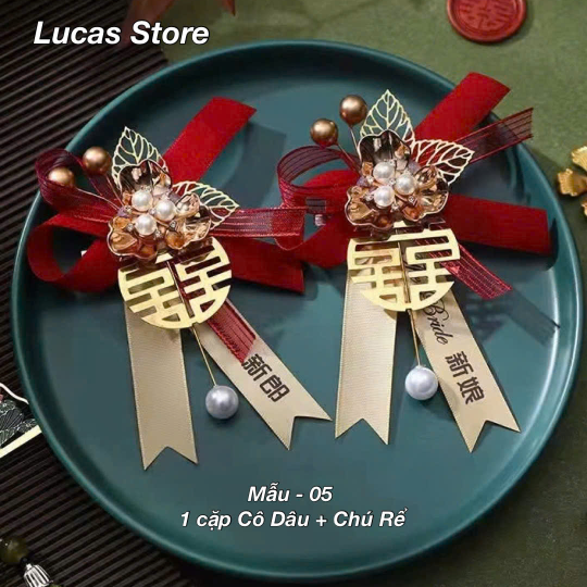 Hoa Cài Áo Cô Dâu Chú Rể Ngày Cưới - Phong Cách Sang Trọng
